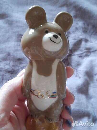 Олимпийский мишка 1980 фарфор