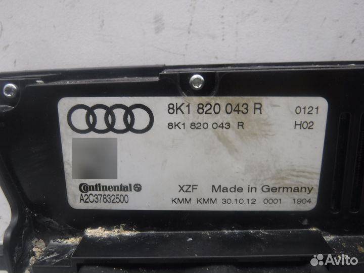 Блок управления климатом на Audi A4 8K1820043rxzf