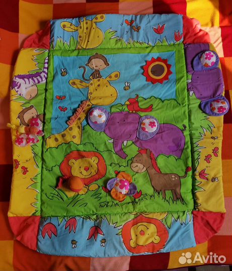 Развивающий коврик с бортиками