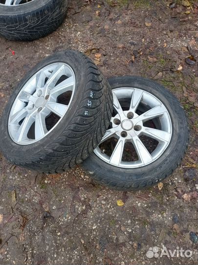 Диски с резиной 205 55 16 4x100 DIA 56,1 ET45