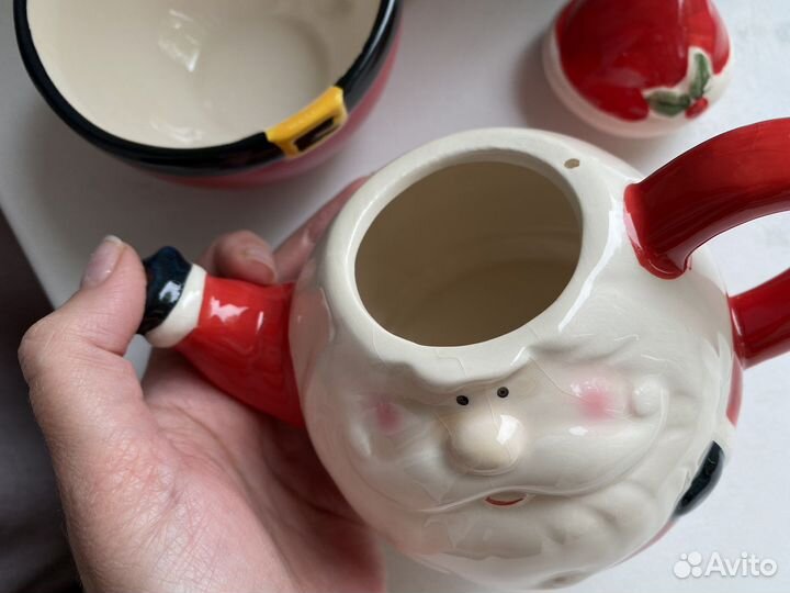 Чайный сервиз новогодний дед мороз/санта клаус