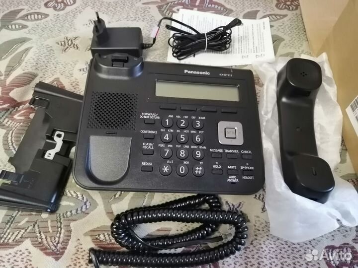 Sip телефон Panasonic kx-ut113ru-b
