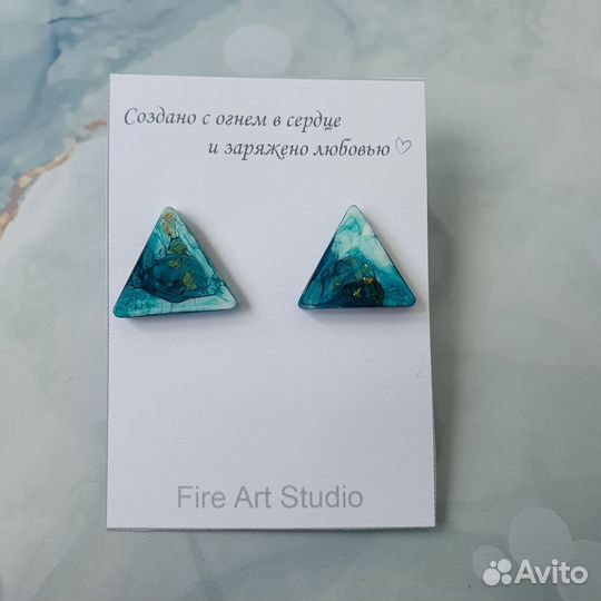 Серьги ручной работы