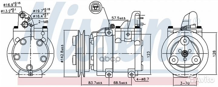 Компрессор кондиционера Mazda BT 06 890059