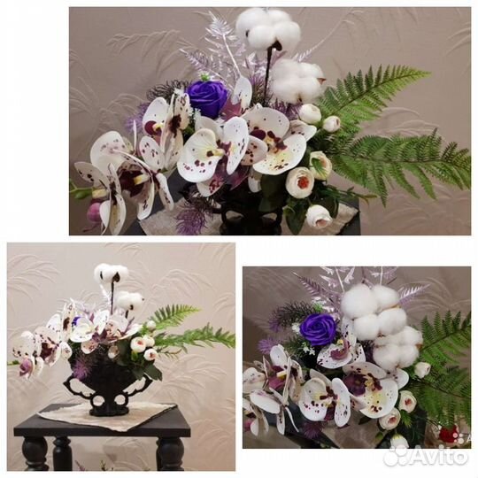 Интерьеpный букет цветы подарок интерьер