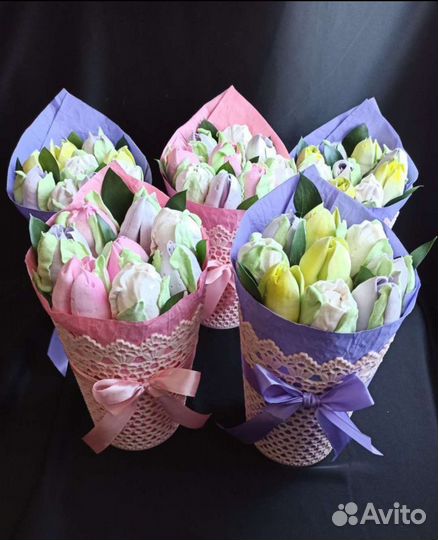 Съедобные букеты, зефирные подарки