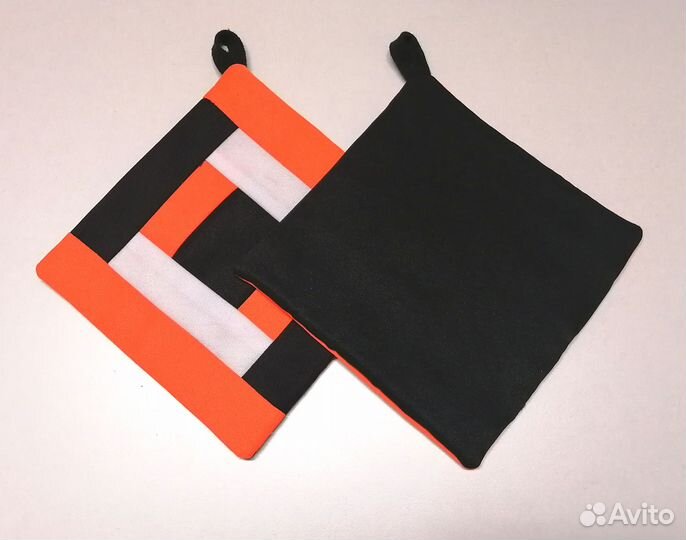 Кухонные прихватки, оранжевые (набор из 2 штук)