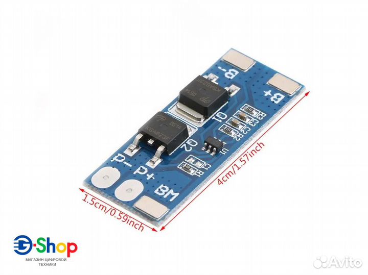 Контроллер заряда Li-Ion акб BMS 2S 8А