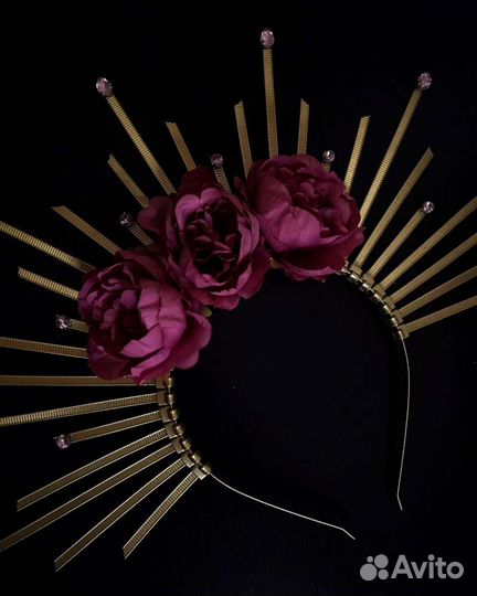 Корона-ободок с лучами