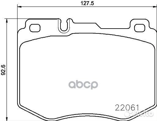 Колодки тормозные дисковые передн. mercedes-BEN