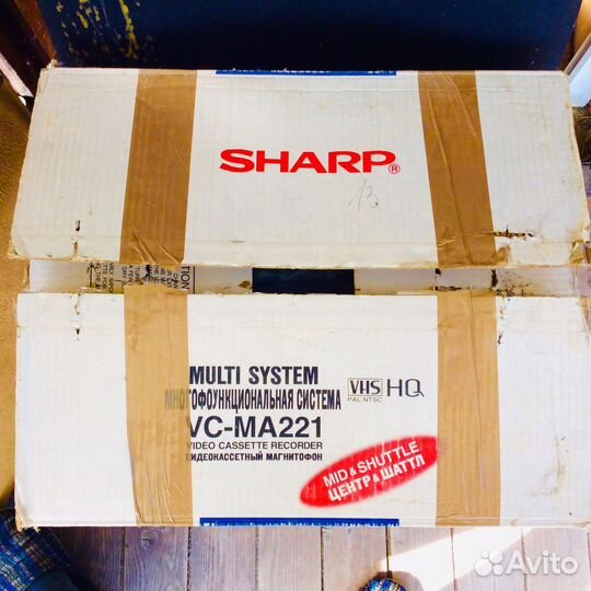Видеомагнитофон Шарп. Прошлого века. Новый. Торг