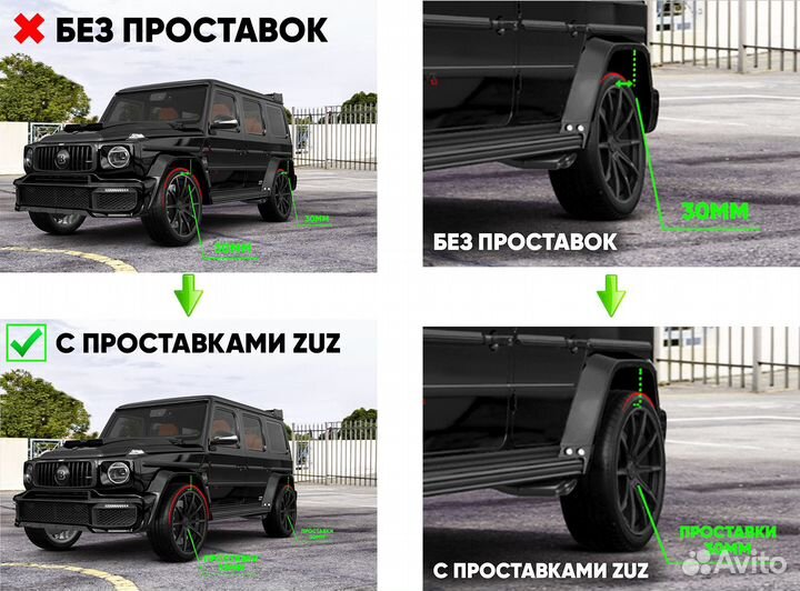 Колесные проставки 1 шт 5х114.3 ZUZ 40