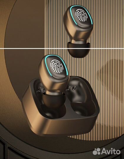 Беспроводные bluetooth наушники стерео сенсерные