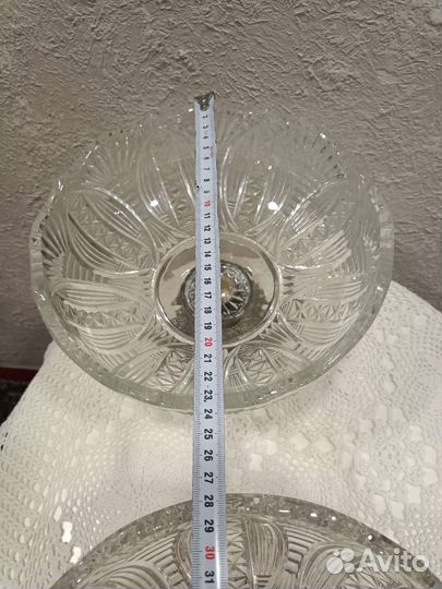 Ваза для фруктов на ножке СССР