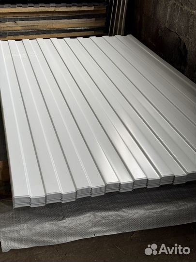 Профнастил с8 белый 0.45