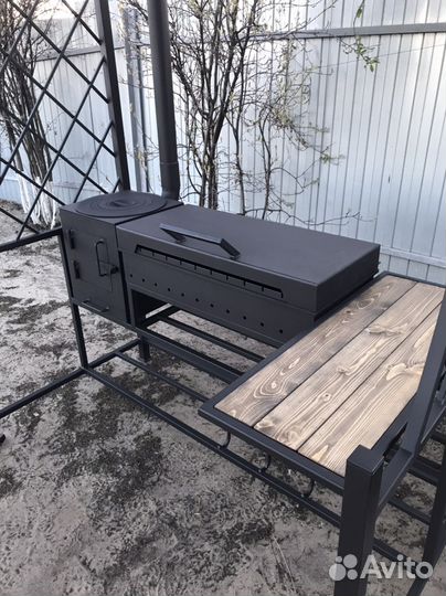 Мангал с крышей