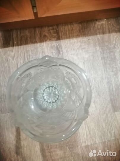 Ваза для цветов хрустальная 20 см