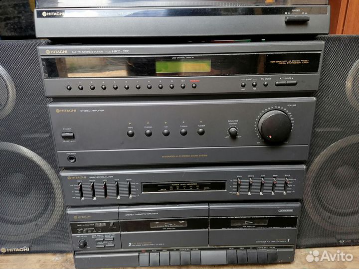 Музыкальный центр hitachi hrd-200 с винилом