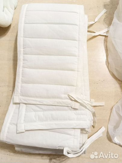 Бортики в кроватку, балдахин