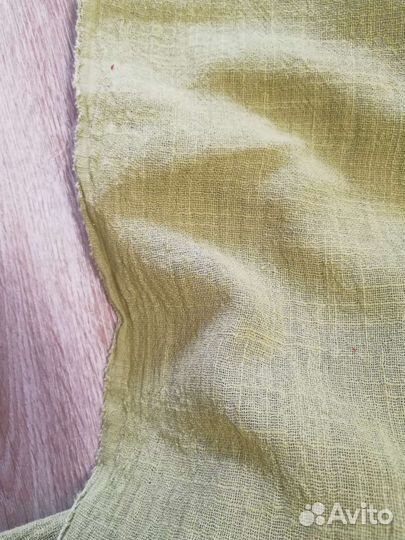 Отрезы ткани лен для рукоделия