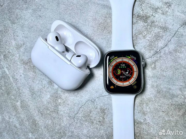 Комплект AirPods Pro 2 + Apple Watch 9