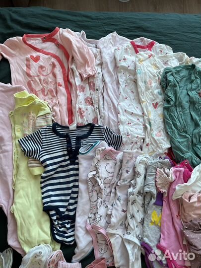 Вещи пакетом на девочку 62-68