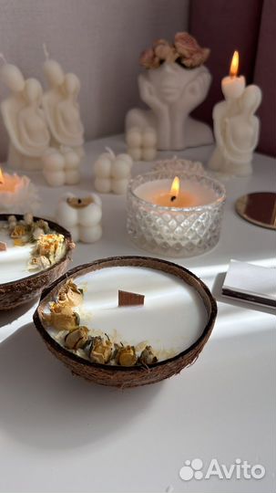 Свеча в кокосе