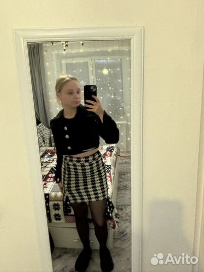 Юбка твидовая