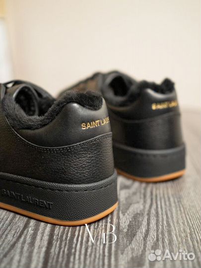 Кеды с мехом Saint laurent