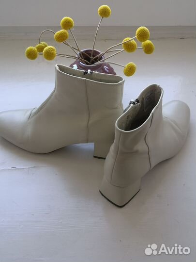 Ботильоны Zara, Натуральная кожа 35,5