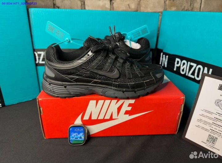 Кроссовки nike p6000 black poizon