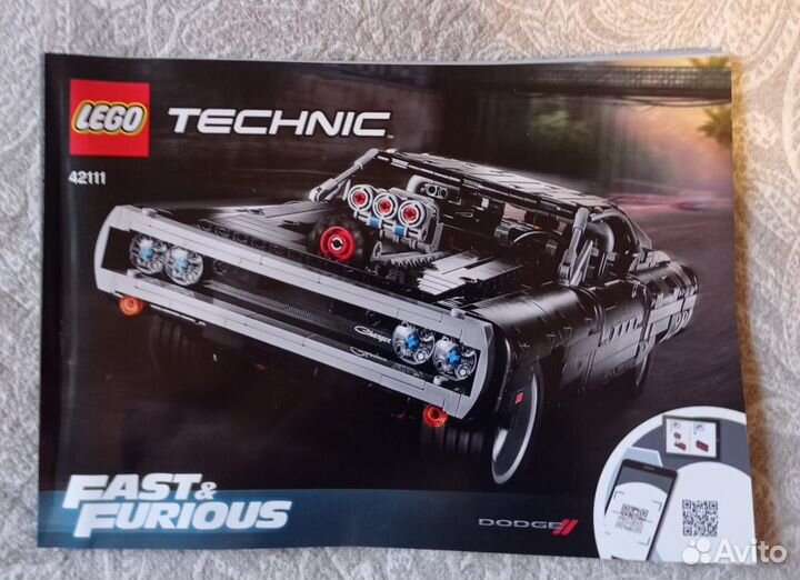Lego technic 42111 dodge charger доминика торетто