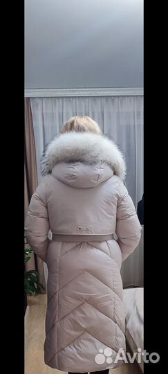 Пуховик зимний длинный женский 48