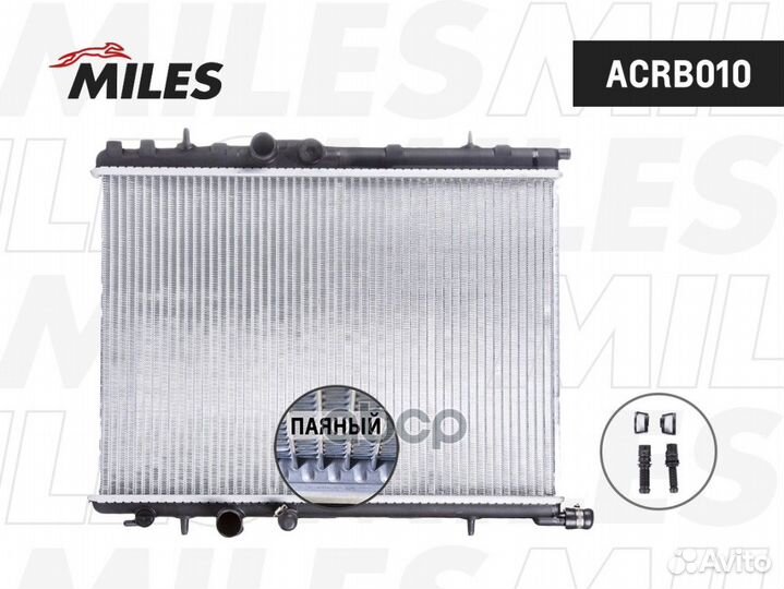 Радиатор peugeot 206 1.1-1.6 02- acrb010 Miles