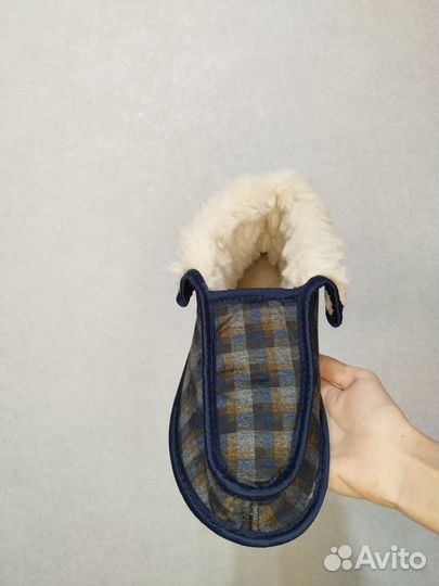 Меховые тапочки, глубокие
