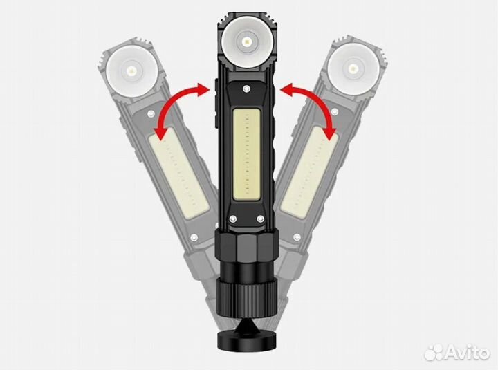 Фонарь ручной аккумуляторный Usb с магнитом