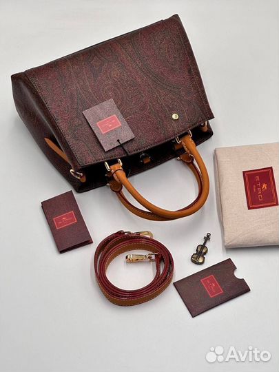 Сумка etro натуральная кожа