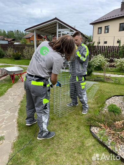 Монтаж габионов под ключ