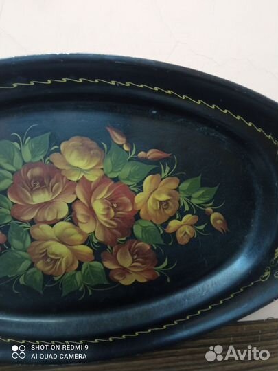 Поднос металлический СССР. Винтаж