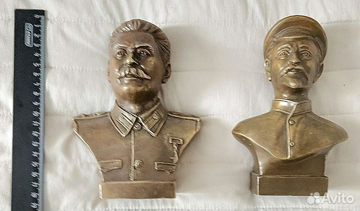 Бюст Сталин Ленин бронза