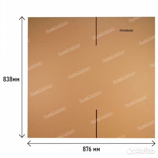 Картонная коробка 470х400х430 мм, Т-24 бурый