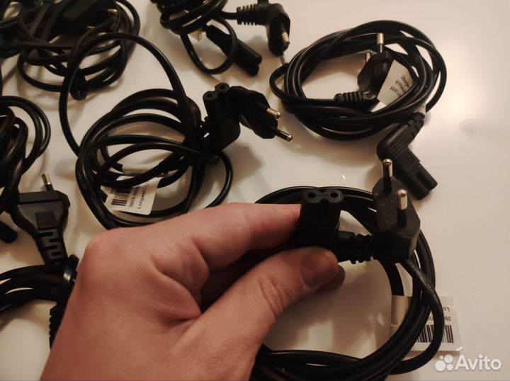 Кабель питания европейского стандарта 2pin