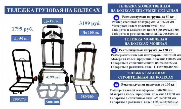 Тележка на 120 кг