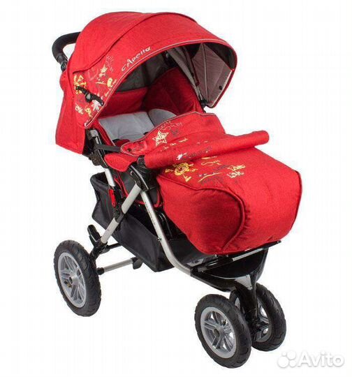 Коляска Capella Сибирь S-901WF Air красный