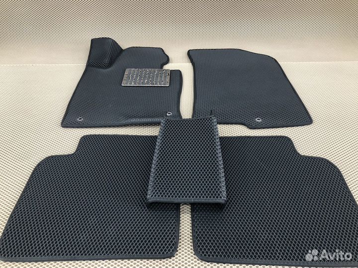 Коврики EVA (ева) на Kia Optima 4 + подпятник