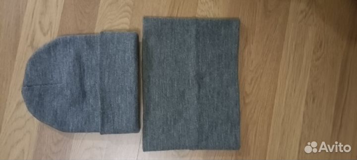 Комплект шапка и снуд демисезонные