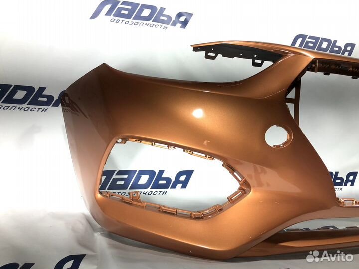 Бампер Hyundai Solaris(17) передний Оранжевый SN4