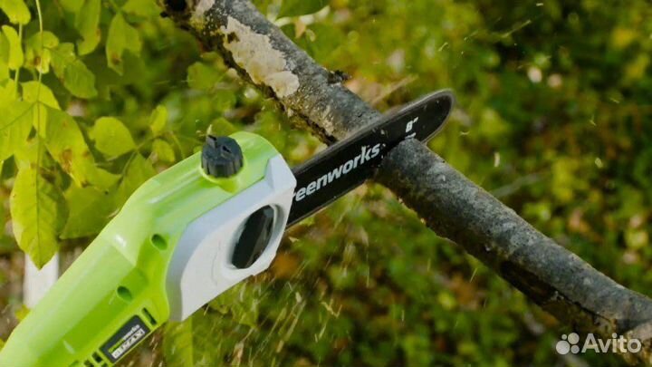 Электрический высоторез/сучкорез Greenworks прокат