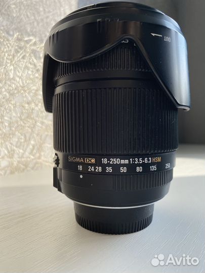Объектив Sigma 18-250 mm ддя Nikon