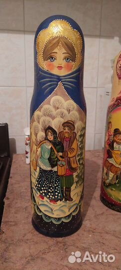 Табус для бутылки в форме Матрешки